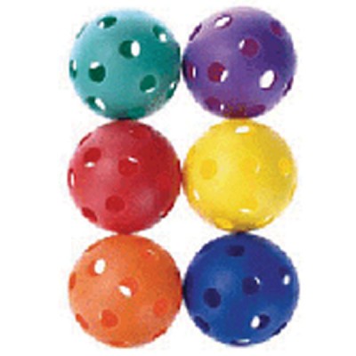 Balles trouées en plastique - Multicolore